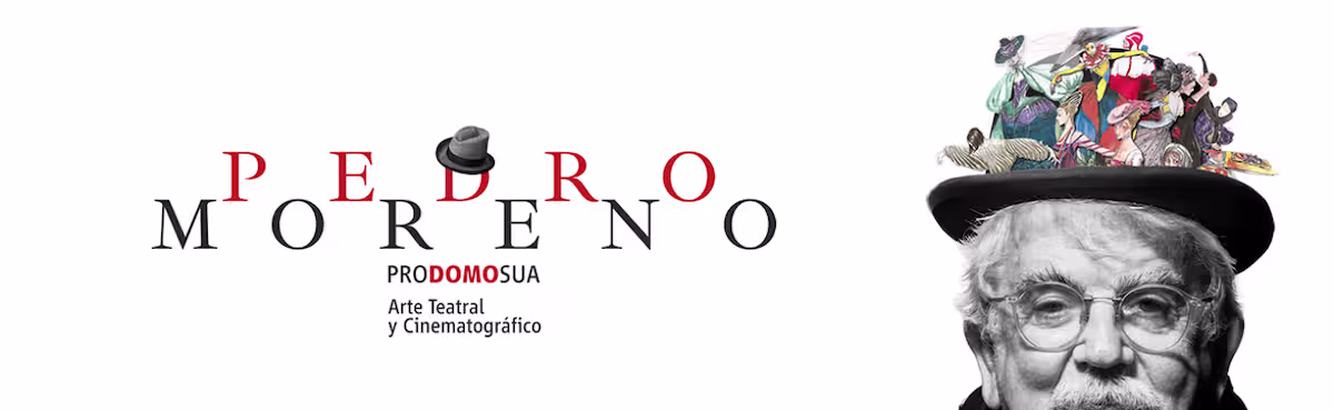 Poster of Pedro Moreno's exhibition Pro domo sua