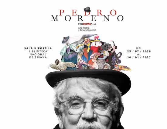 Poster of Pedro Moreno's exhibition Pro domo sua