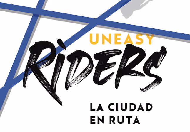 Cartel de la exposición fotográfica gratuita en Madrid titulada Uneasy Rider