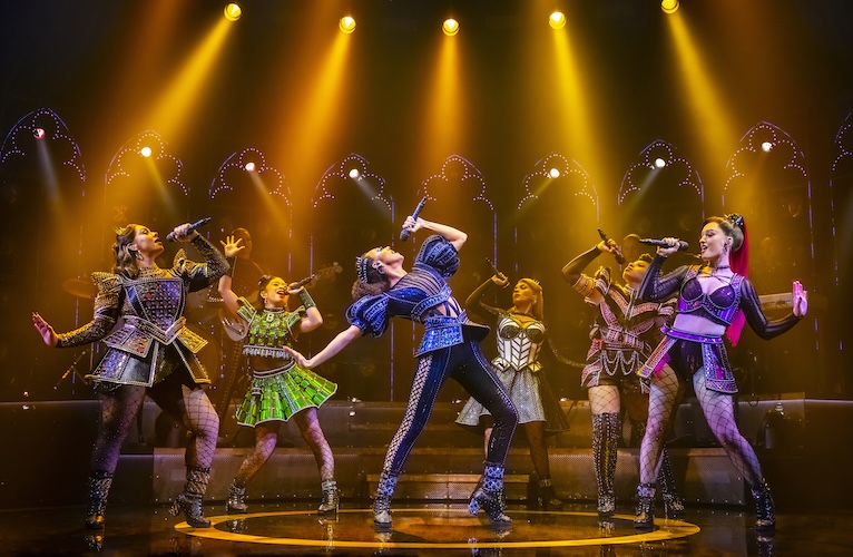 Female performers in the SIX the musical show in Madrid