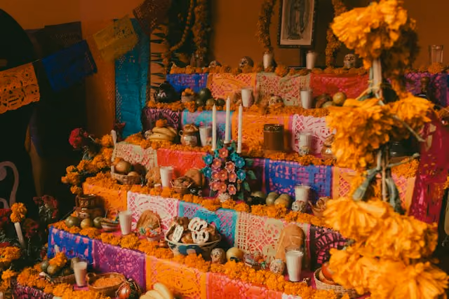 Traditional Mexican altar for the "Die de los Muertos"