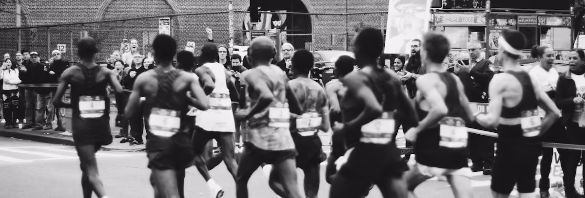 Runners at a race