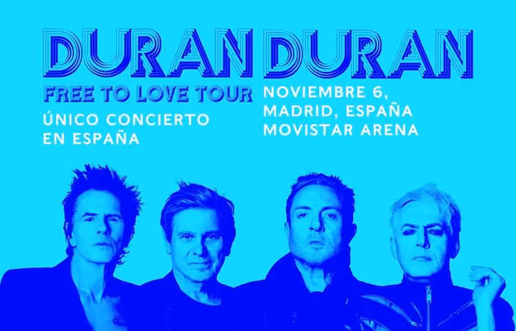 Poster of Duran Duran's concert in Madrid
