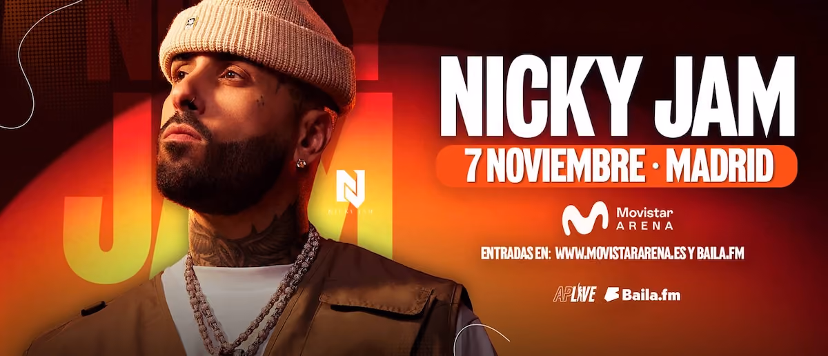 Poster of Nicky Jam in Madrid