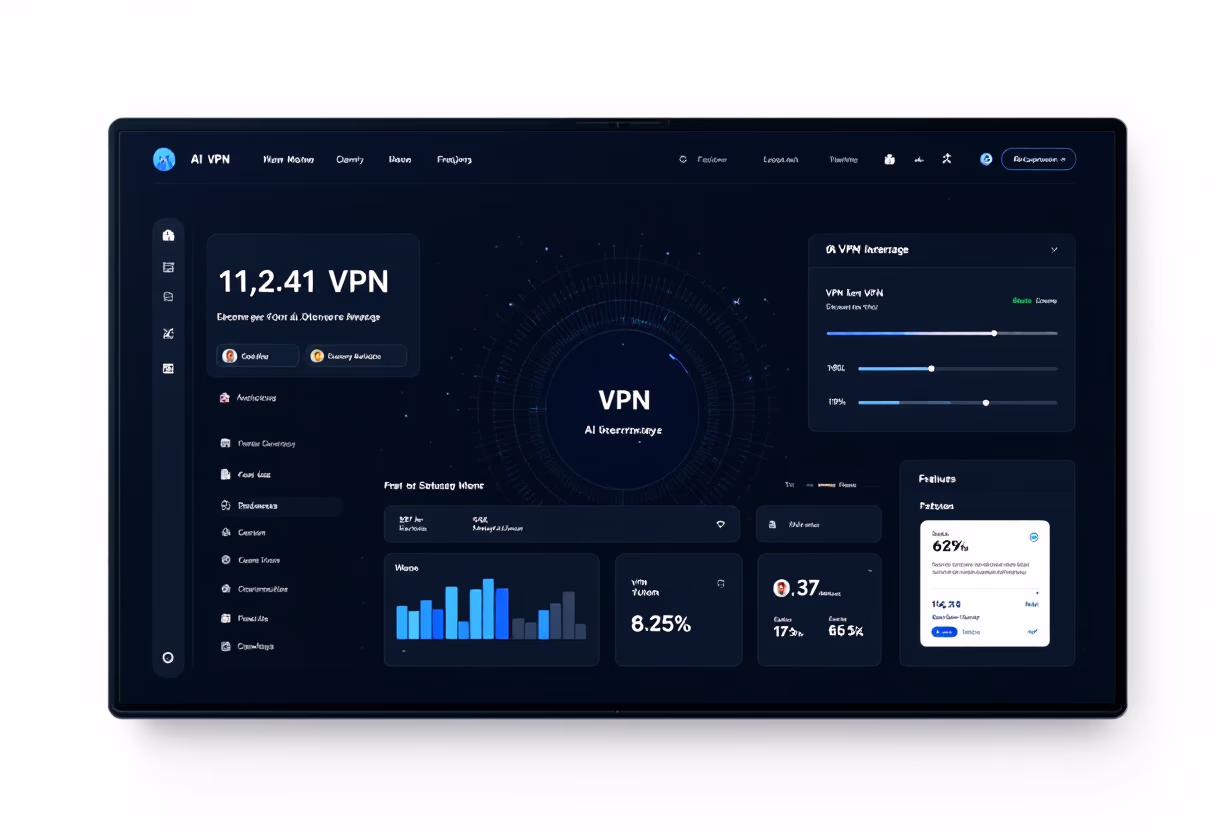 [interface] screenshot of vpn feature (for an ai cybersecurity company)