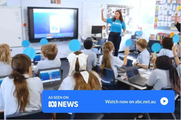 ABC News reporting from a classroom