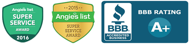 Angi Super Service Award, BBB A+ Rating