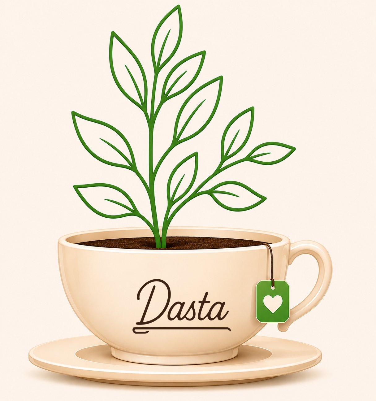 Dasta tea plant cup