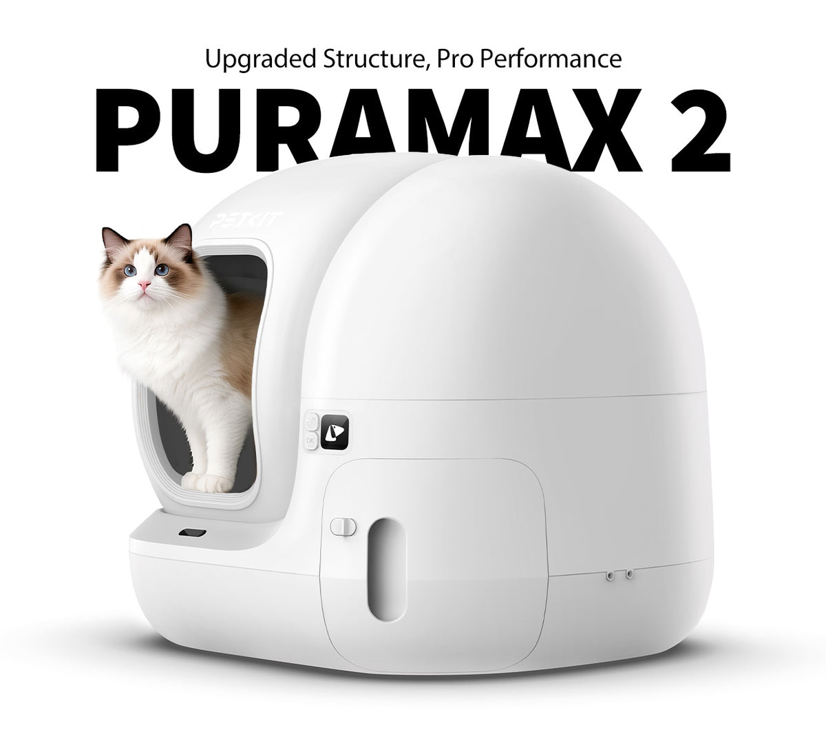 Petkit Pura Max 2 automatic self-cleaning cat litter box with Trustpilot rating and accessories