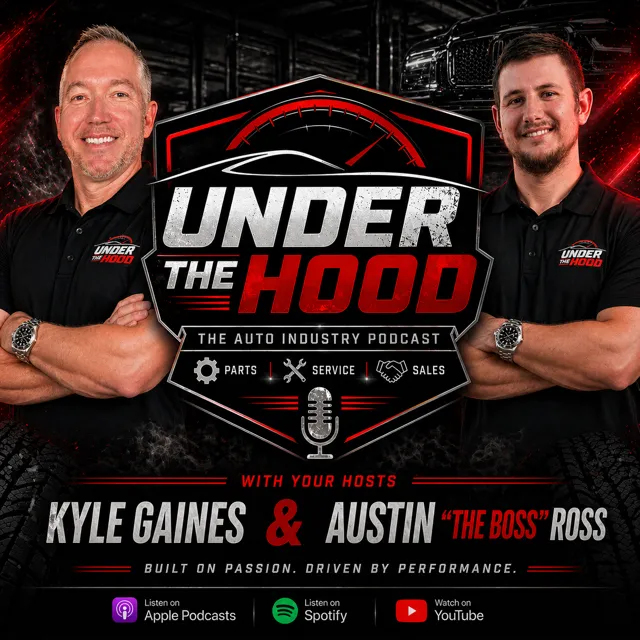 The graphic for the Under the Hood Podcast featuring the hosts