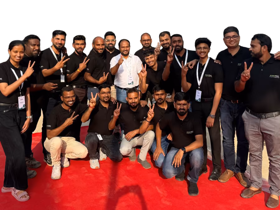The AmpereHour team celebrate the commissioning of the Kilokari battery energy storage system in New Delhi, April 2025