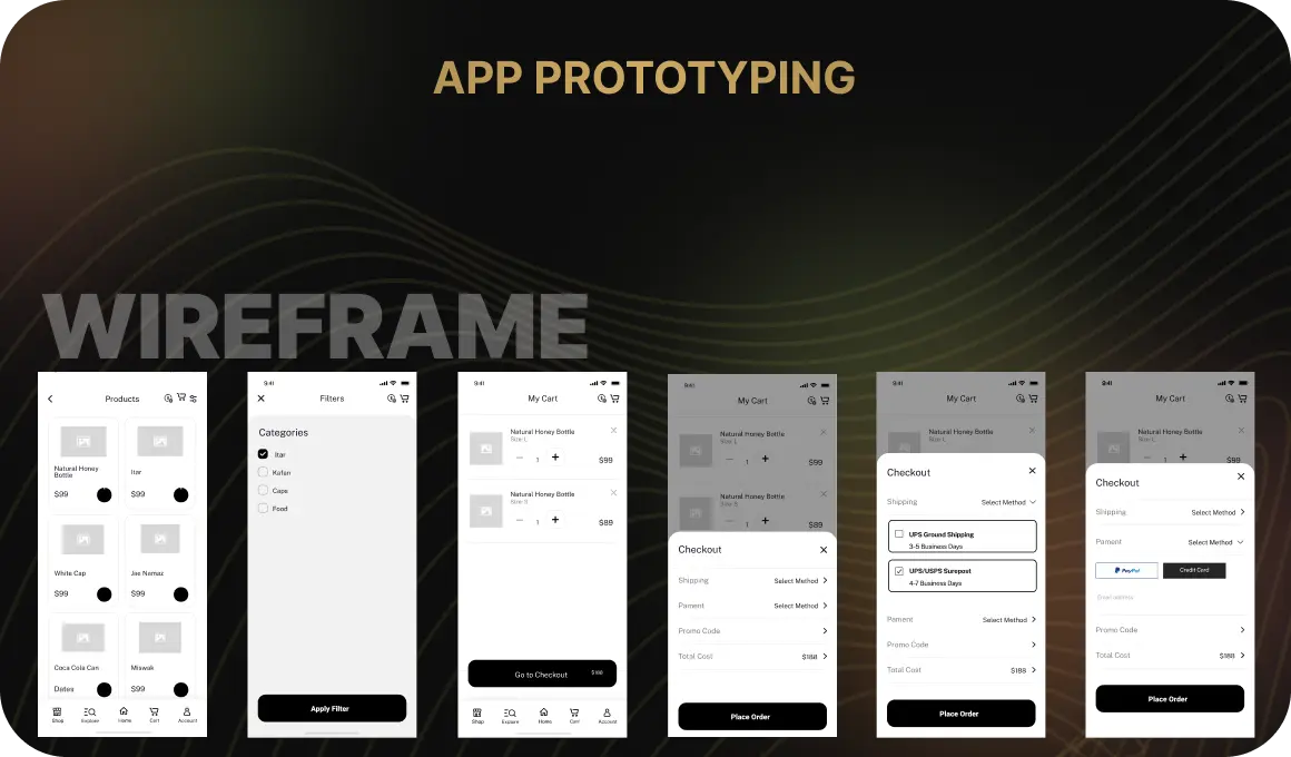 Prototyping the application
