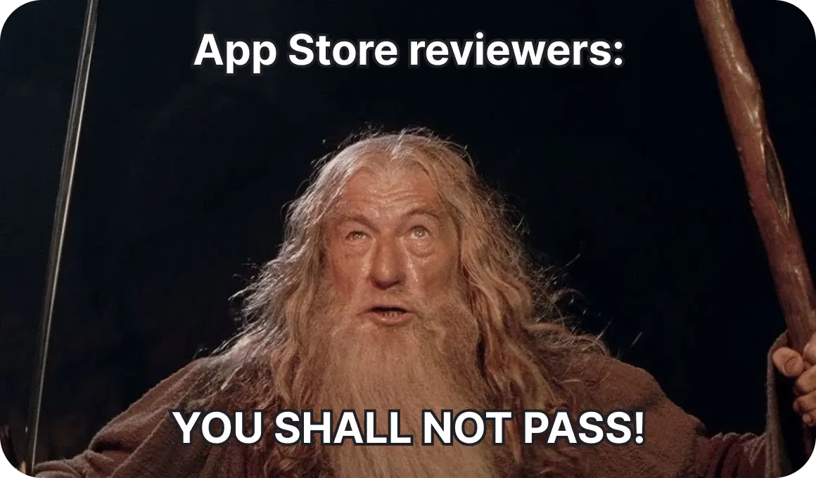 Moderation of the application in the App Store
