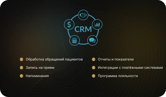 Важные функции при внедрении CRM