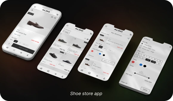 Example of an App for a Shoe Store