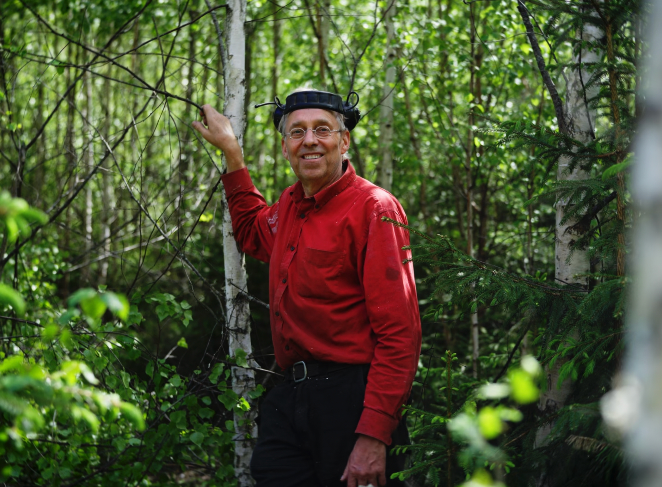 Magnus Bergström in the forest