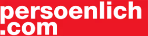 Logo with white text persoenlich.com on a red background.