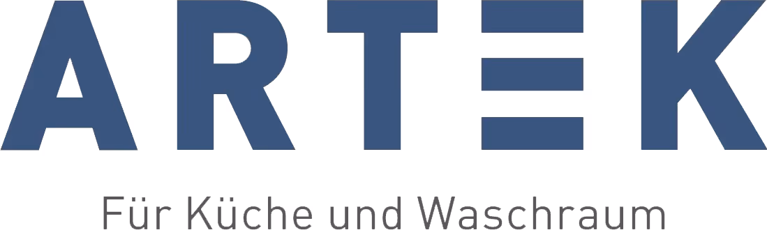 Artek brand logo with the tagline 'Für Küche und Waschraum' in German below.