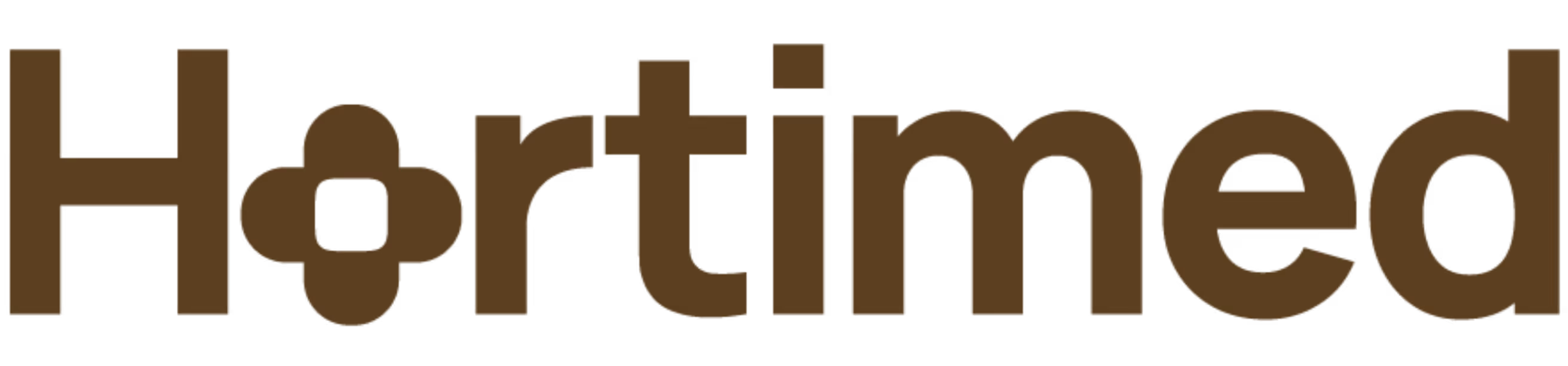 Hartimed wordmark logo with a cross symbol inside the letter 'a'.