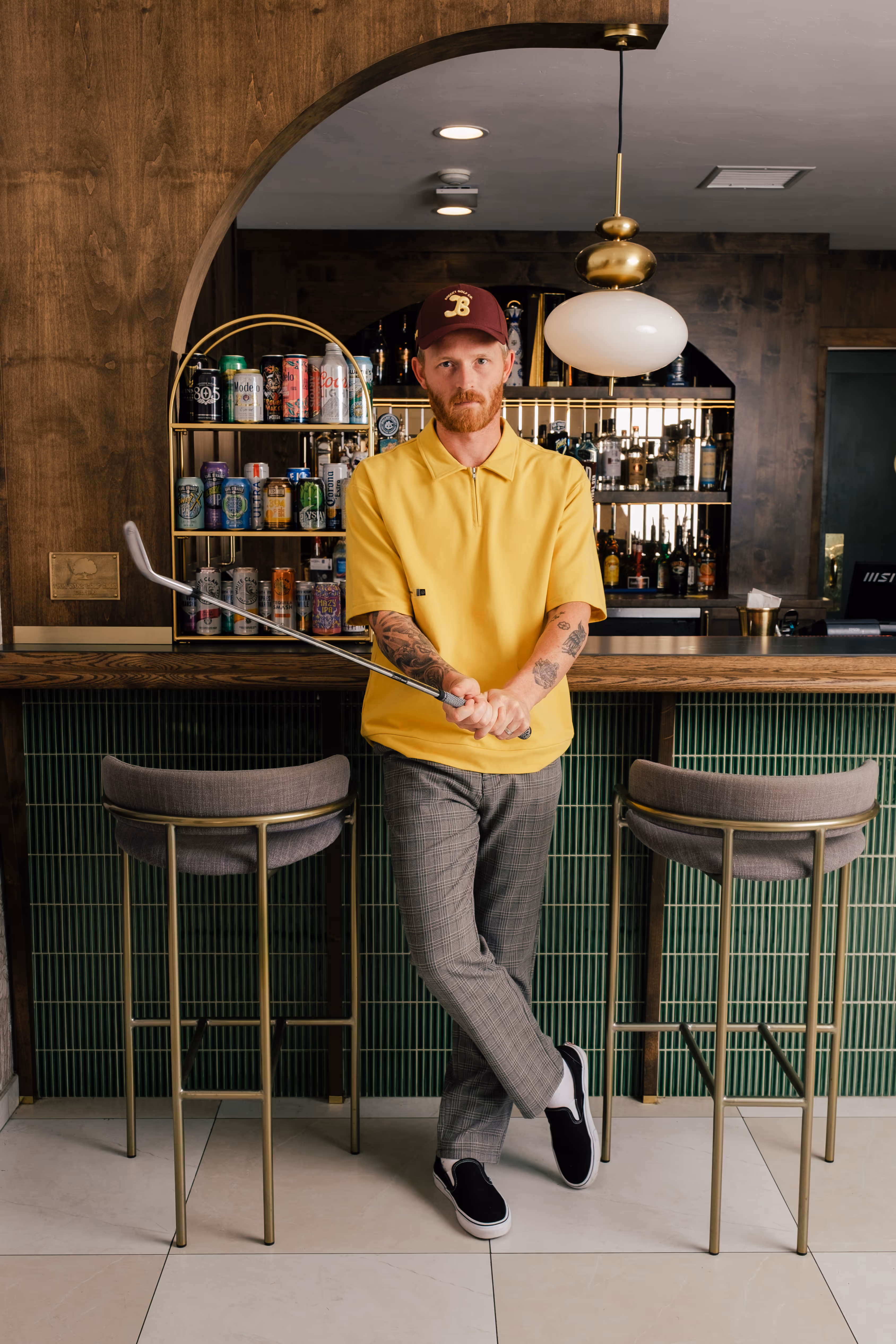 Portrait of Nick Gross, partner and co-founder of Brekky Golf Co.