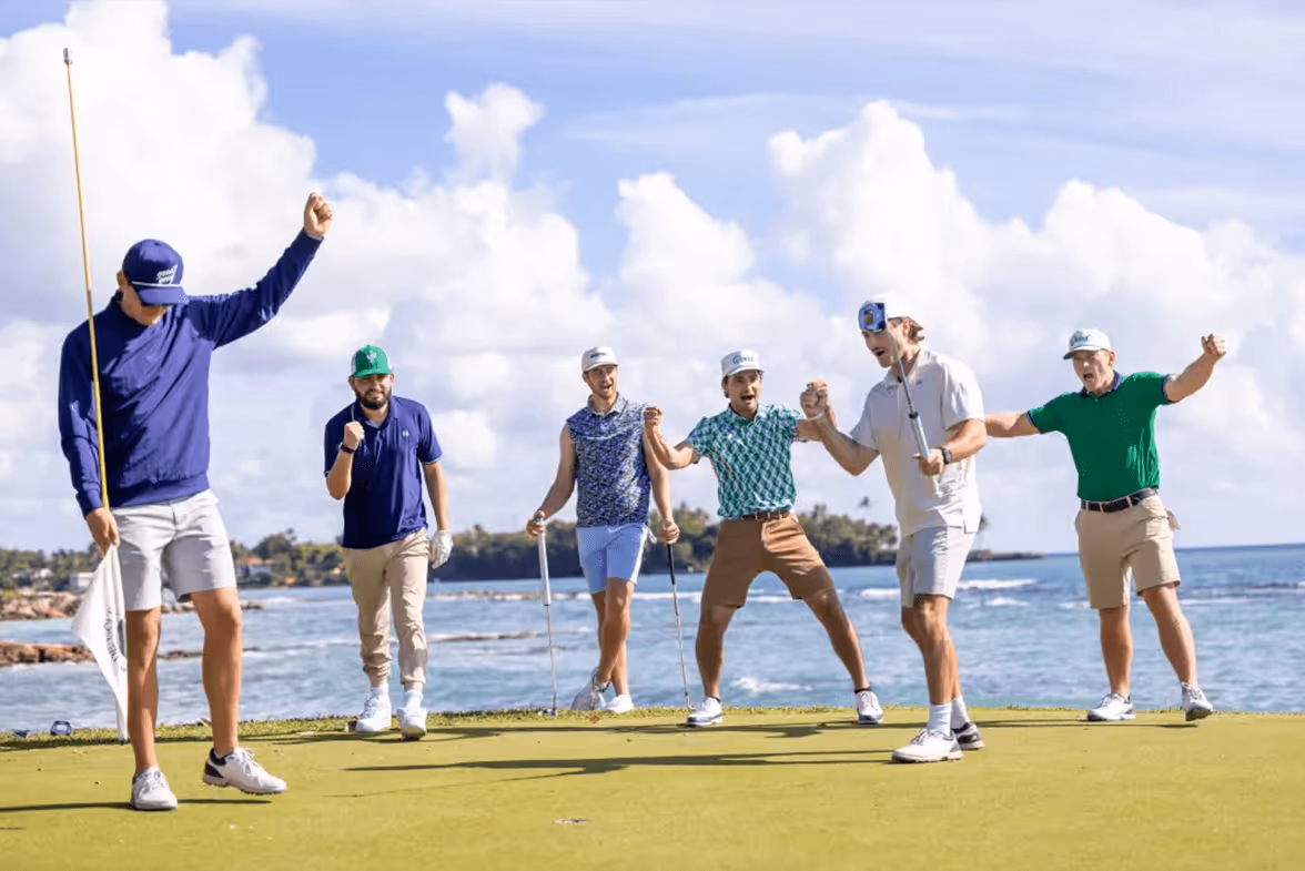 Good Good Golf live event on the green