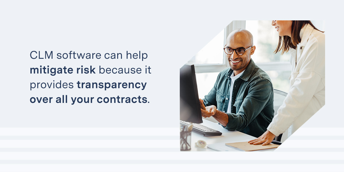 how clm software can mitigate risk