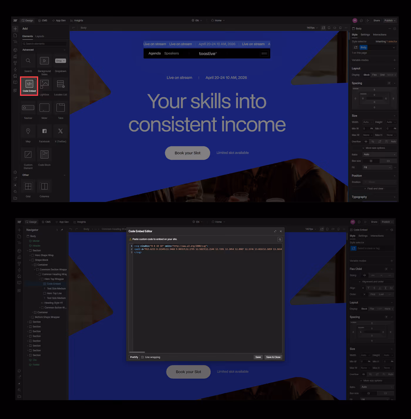 Custom SVG Code