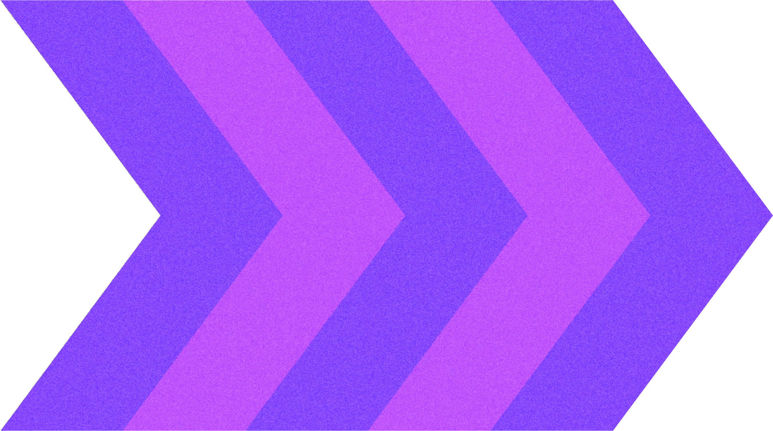 Abstract pattern of bold purple and violet arrows pointing right on a textured background.