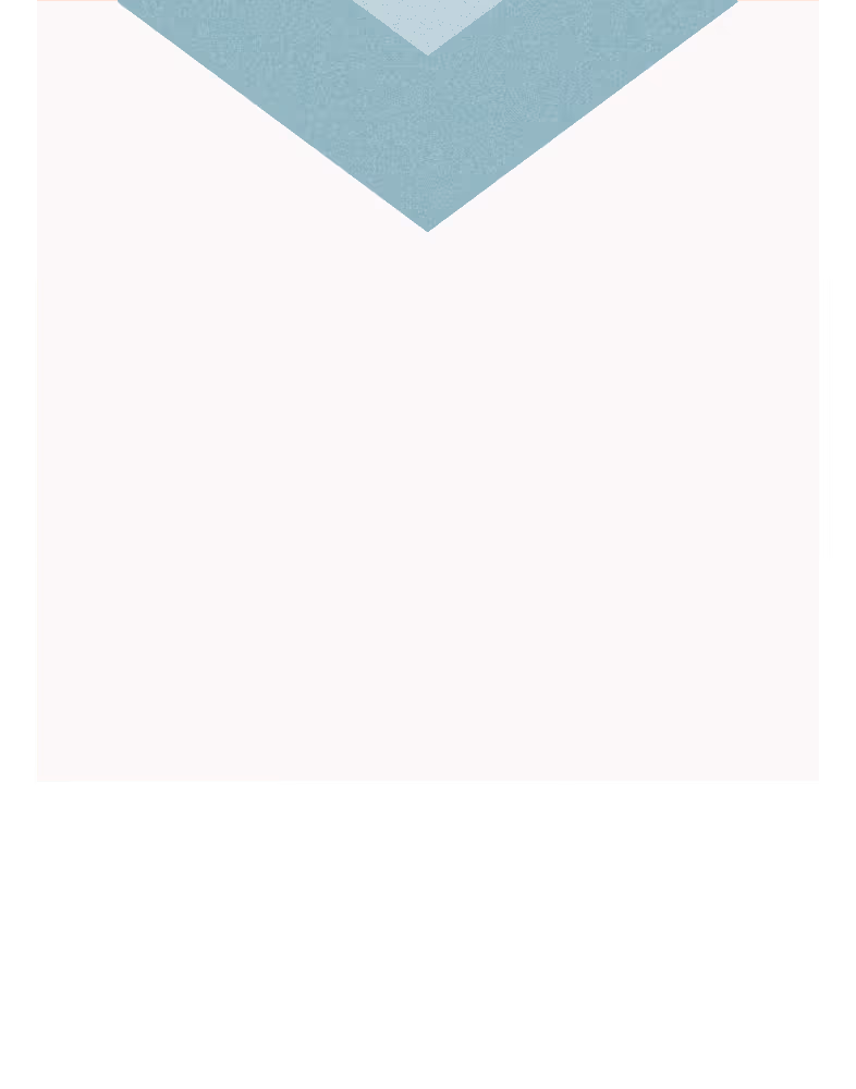Abstract geometric design with overlapping blue chevrons on a white background.