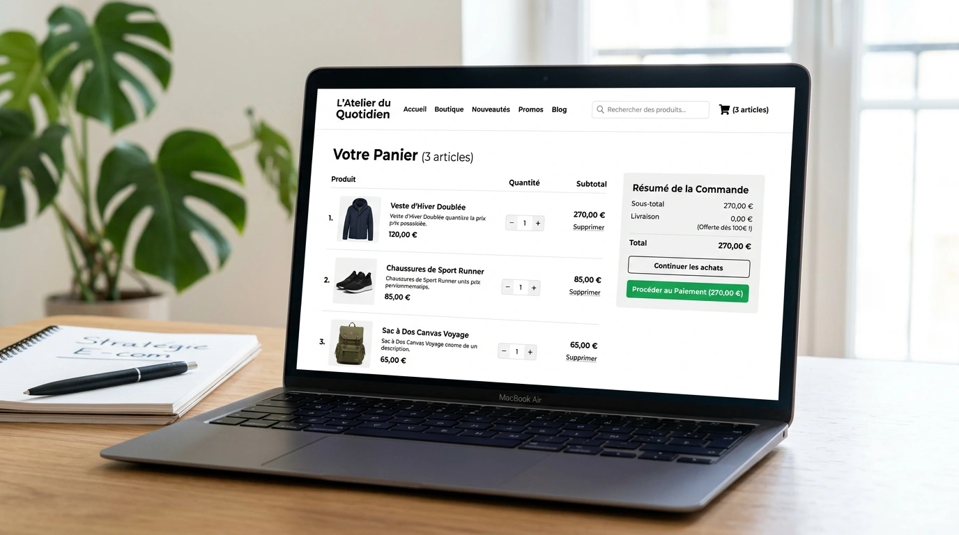 Boutique e-commerce Shopify visible sur Google — LaisseFaire Var