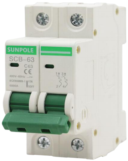 Автоматичний вимикач AC Circuit Breaker NBT1-63 2P 32A 230V 6kA