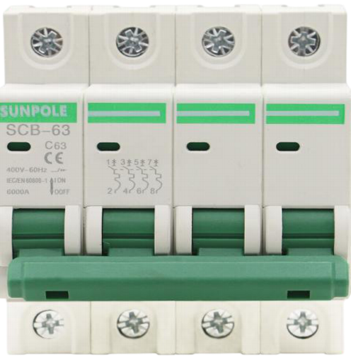 Автоматичний вимикач AC Circuit Breaker NBT1-63 4P 40A 400V 6kA