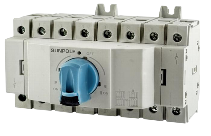 Перемикач трипозиційний Transfer Switch HGL 8P 63A