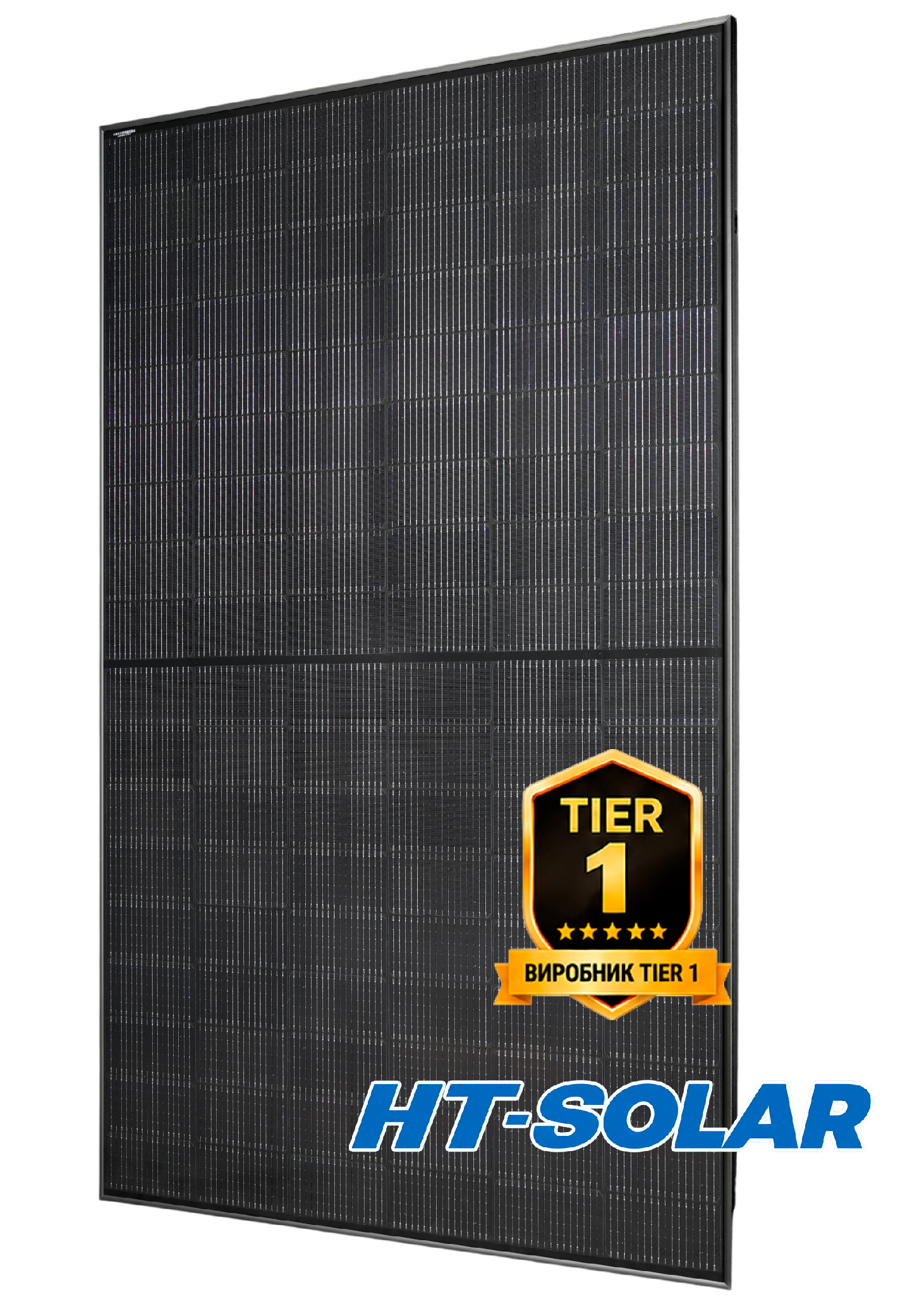 Сонячна панель HT-SOLAR 455W  Односторонній модуль (Black Fraim)