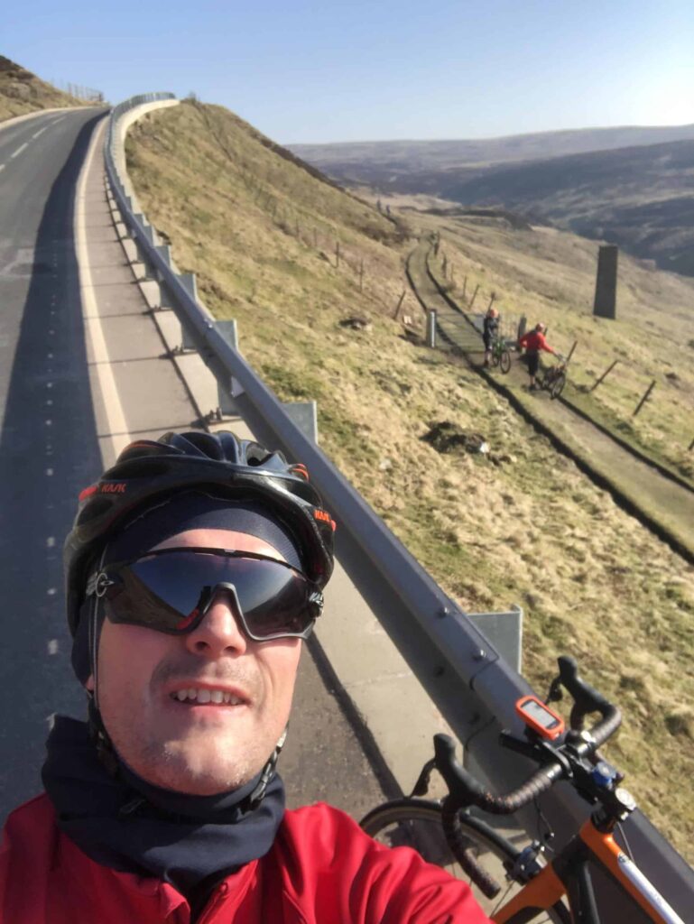 Howard Spargo training in Peak District