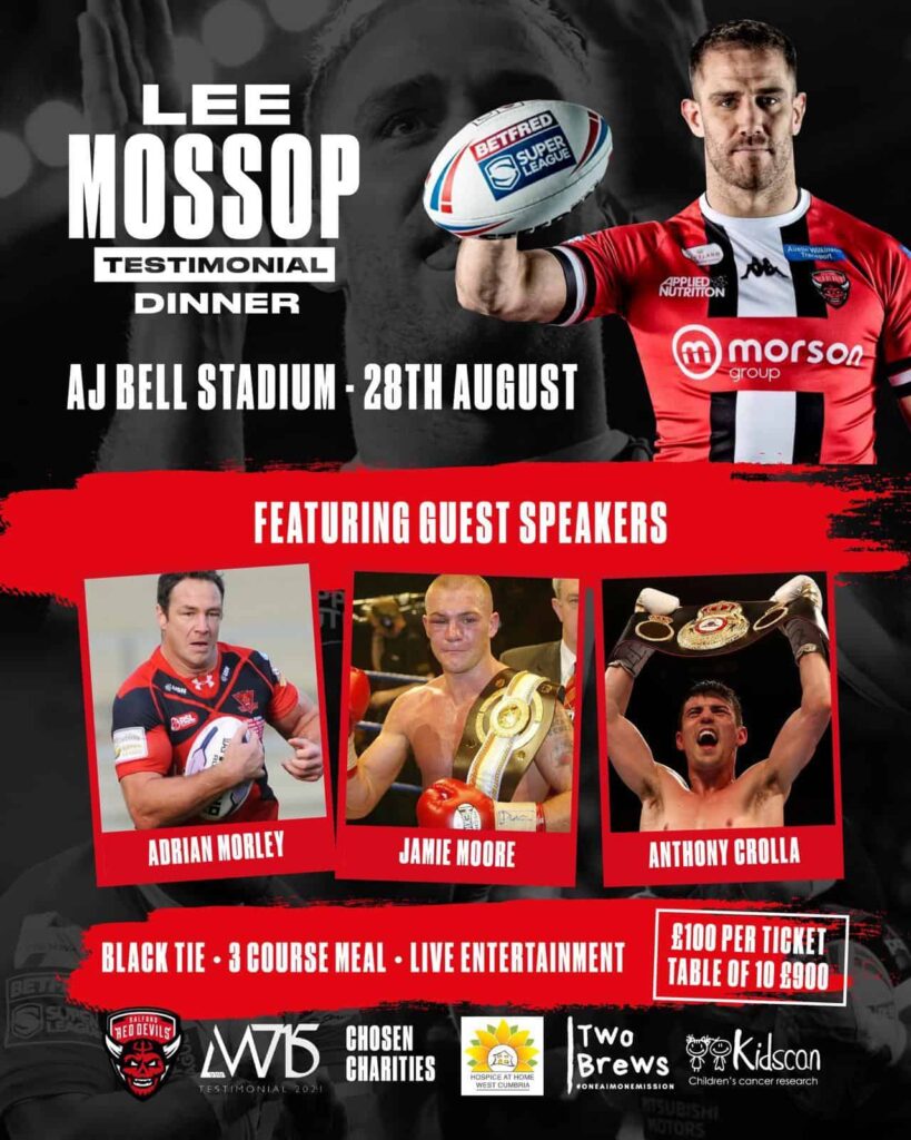Lee Mossop testimonial dinner