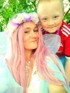 Emma Powers and son