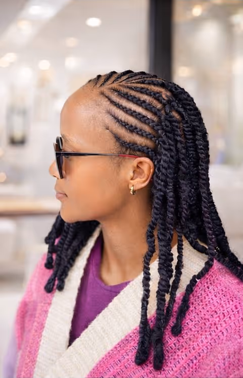 Lady hair style