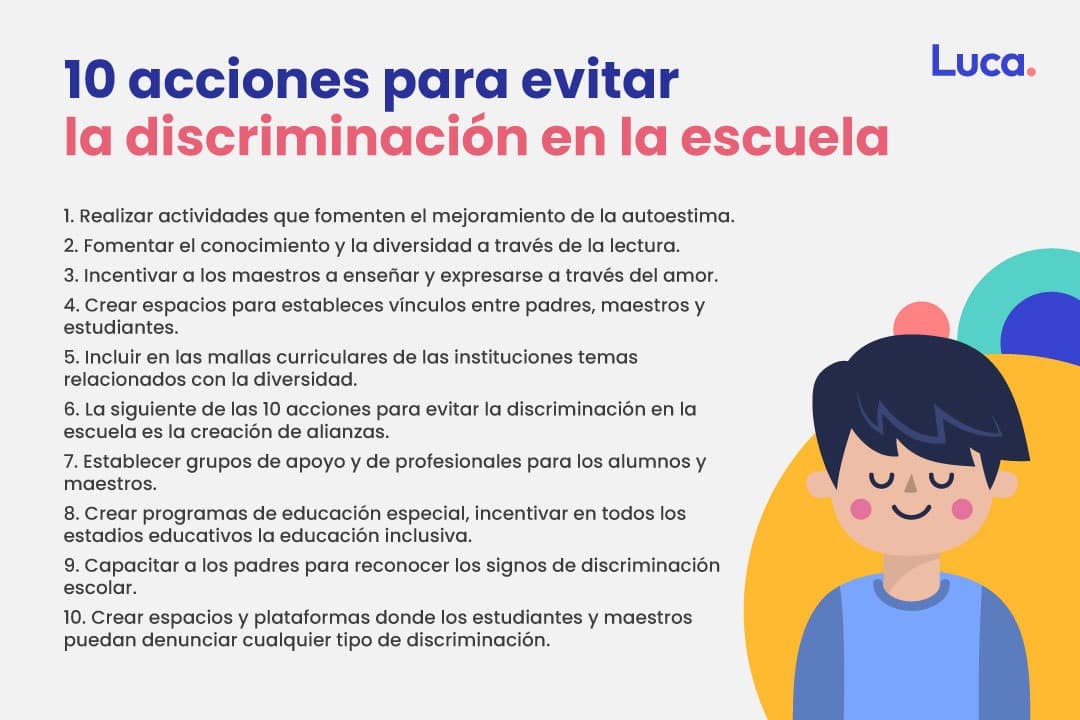 10 acciones para evitar la discriminación en la escuela