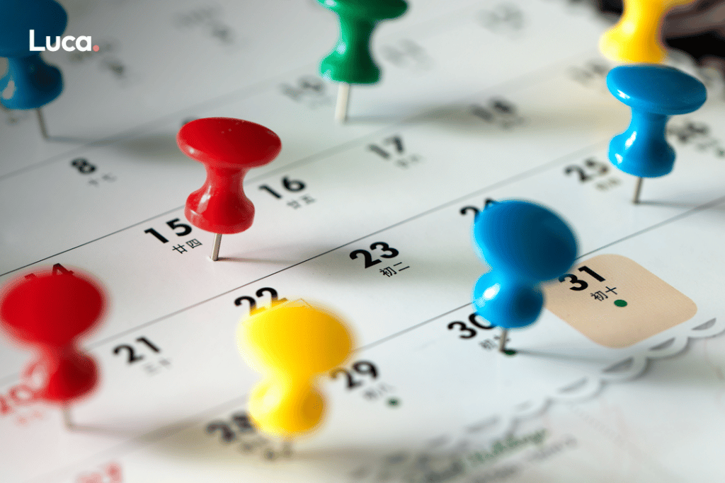 Uso del calendario