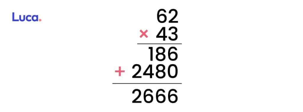 Algoritmo de la multiplicación paso 6