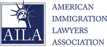 AILA logo featuring the Statue of Liberty's head and torch with text 'American Immigration Lawyers Association'.
