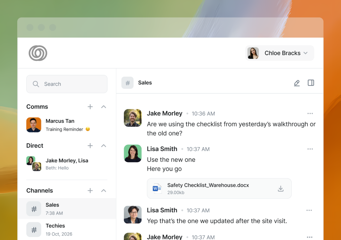 CentricMinds Work Chat 