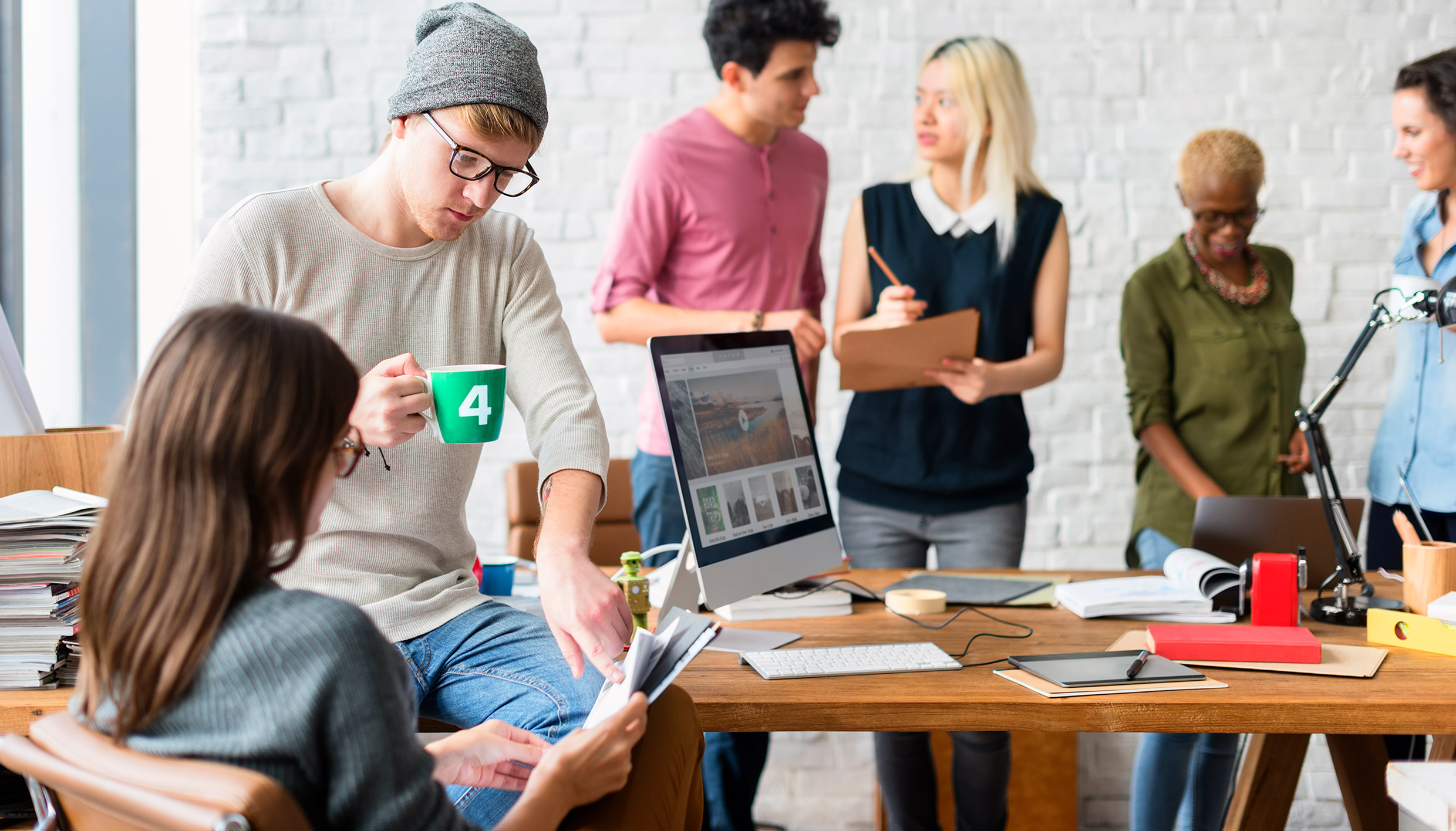 team of founders having a meeting