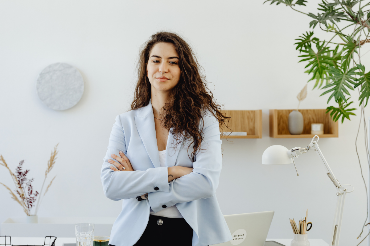 girl on her laptop working from home 