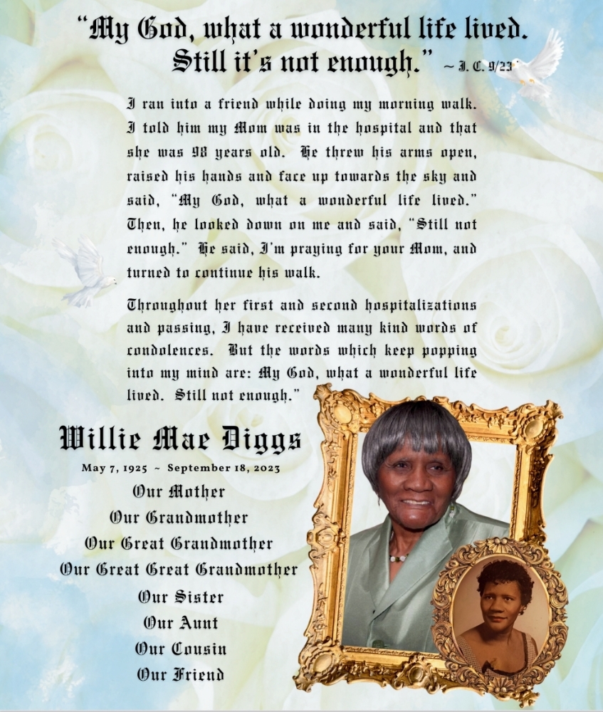 Johnny Diggs tribute