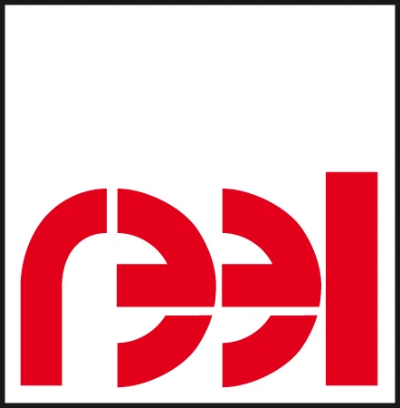 Logo der Firma REEL Handling & Lifting Systems GmbH.