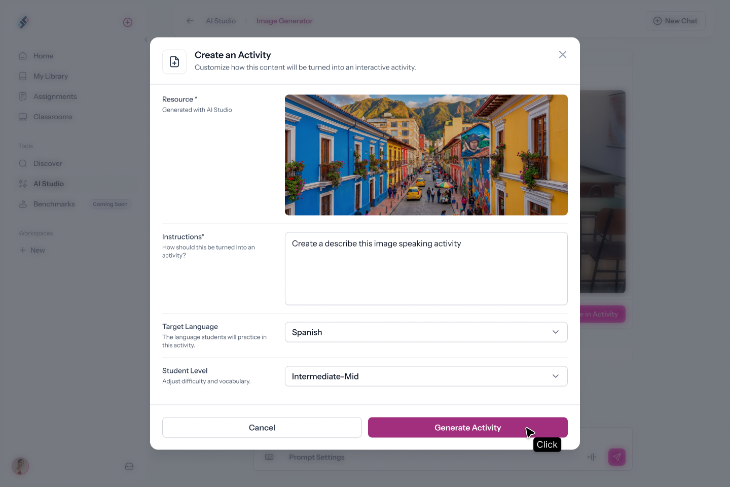 Dashboard mockup