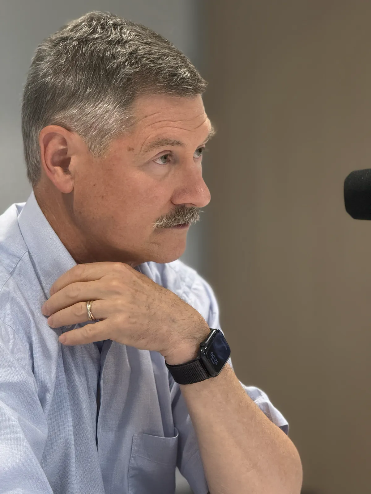 Jean-Christophe Grall pendant l’enregistrement de l’épisode