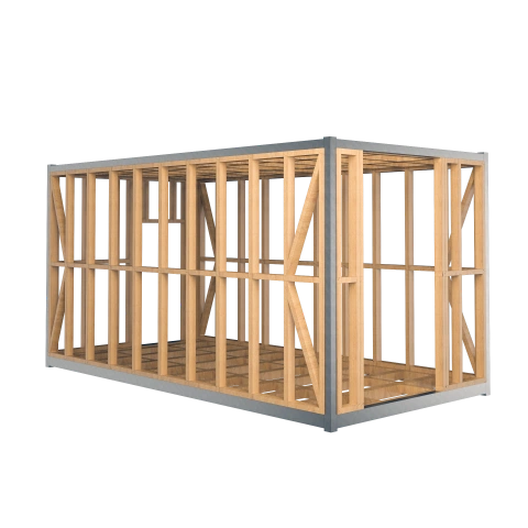 STEEL + TIMBER ucuber frame
